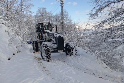 Trabzon Büyükşehir ekipleri karla mücadeleyi sürdürüyor